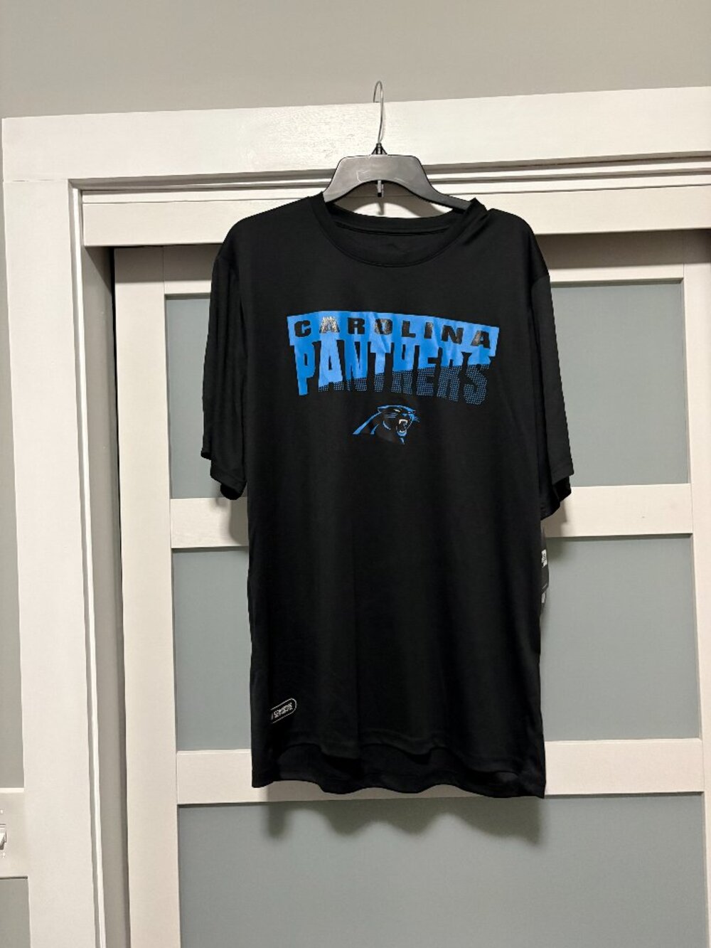 New Era Carolina Panthers Team Apperal sz XL Drifit Material Shirt Football NEW